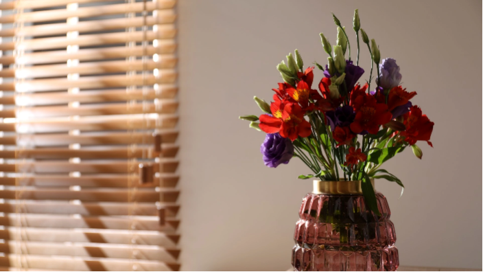 Flower Vase in Vintage House Interior